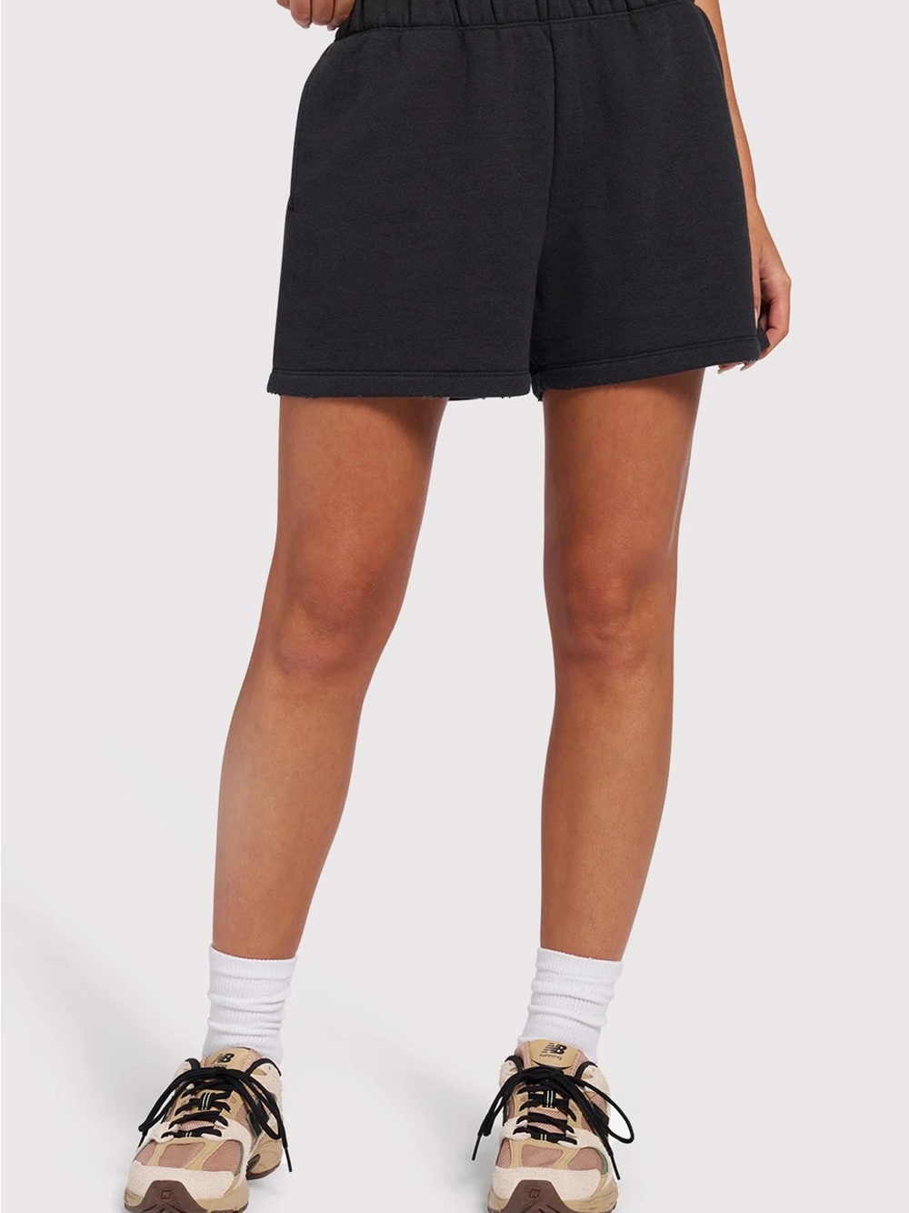 Nuuds Black Vintage Fleece Shorts